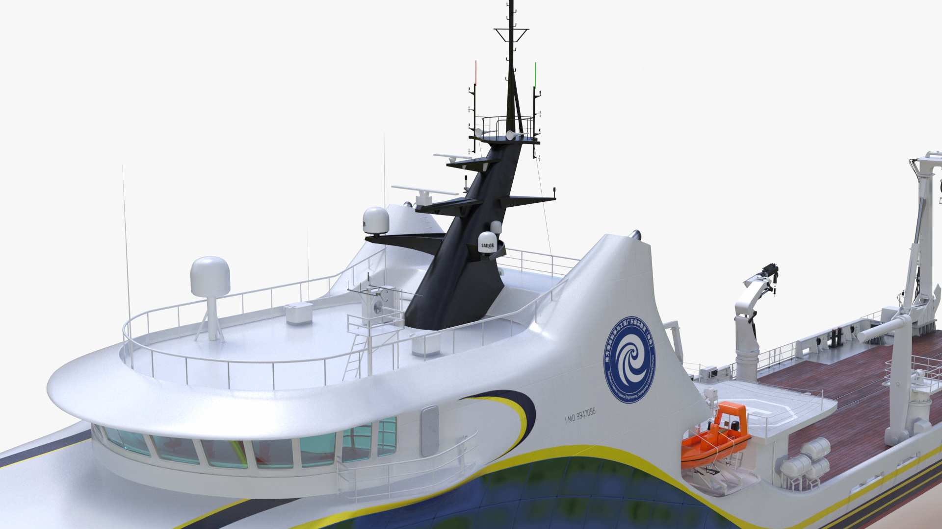 Zhu Hai Yun Ship for Transporting and Launching Drones 3D model