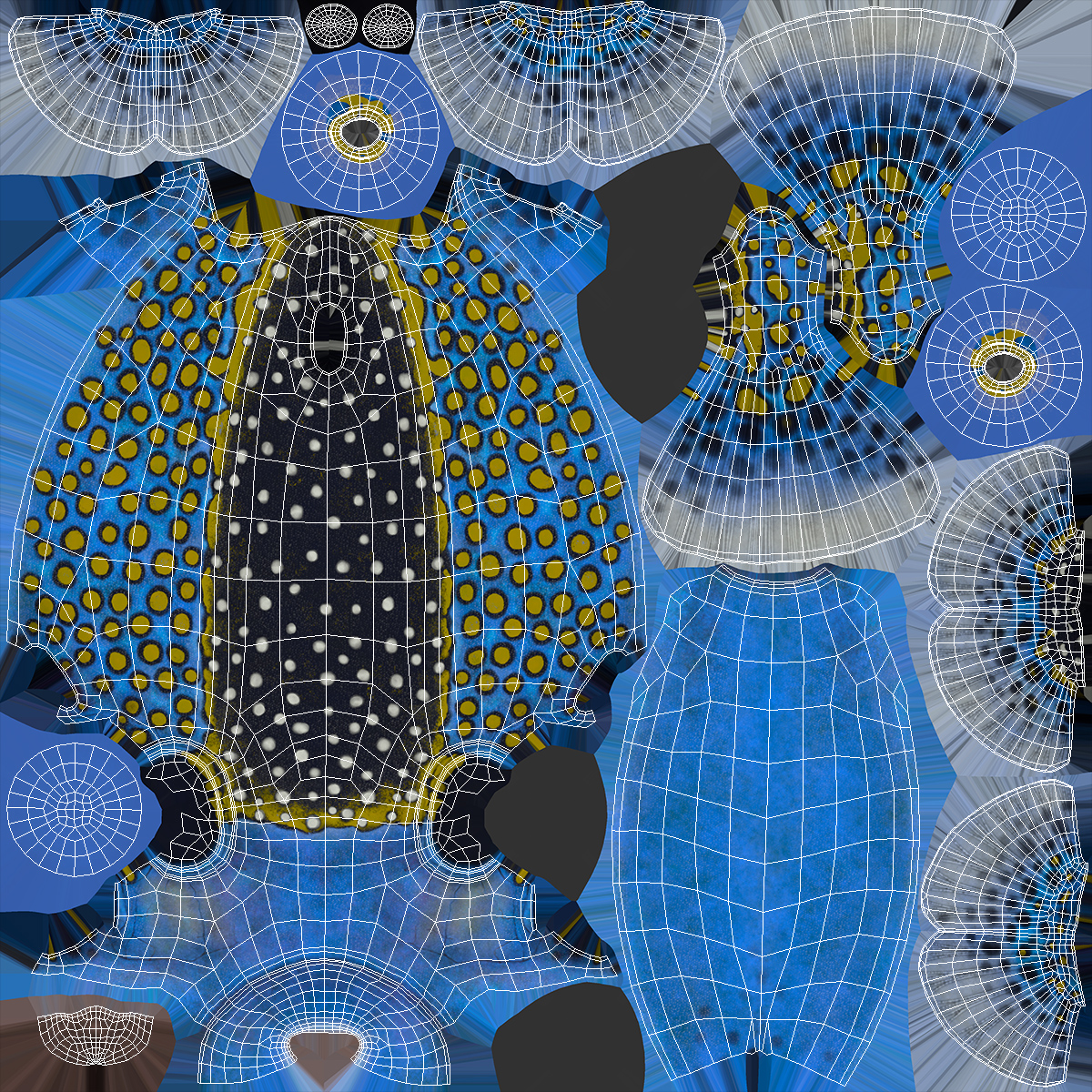 3D model Blue Spotted Boxfish