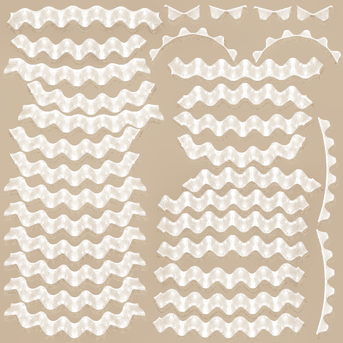 30 Cells Eggs Cardboard Empty 3D model