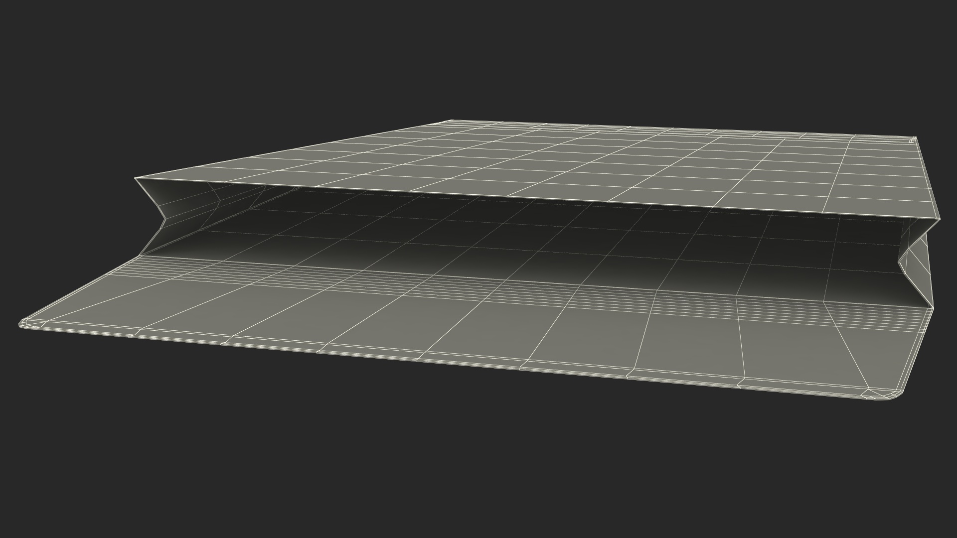 3D White Gusset Envelope Rigged model