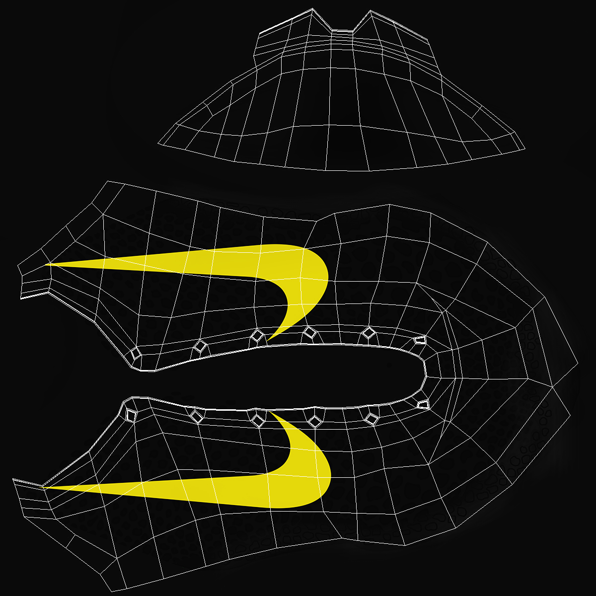 Footwear Nike Zoom Black 3D model