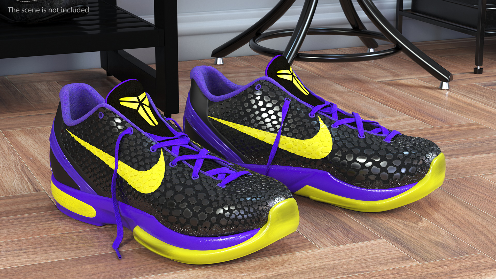 Footwear Nike Zoom Black 3D model