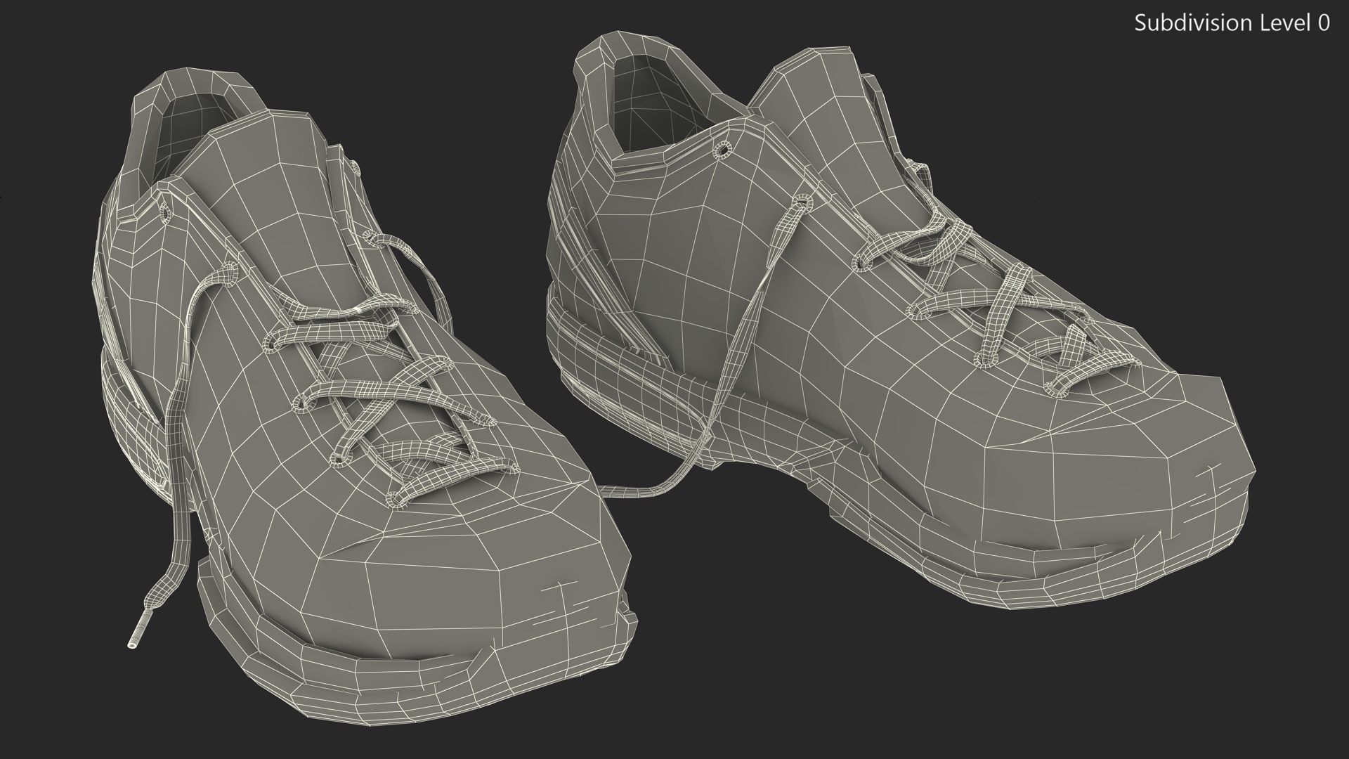 Footwear Nike Zoom Black 3D model
