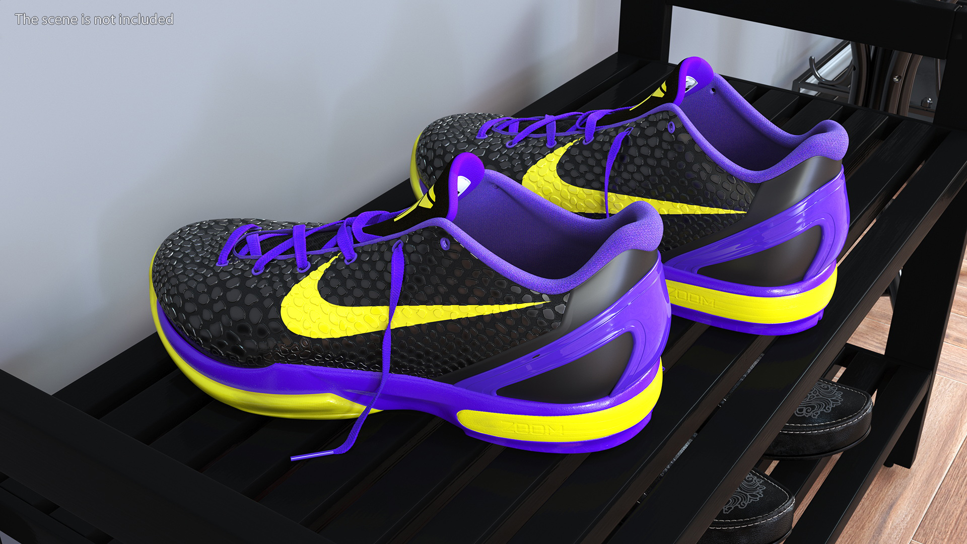Footwear Nike Zoom Black 3D model