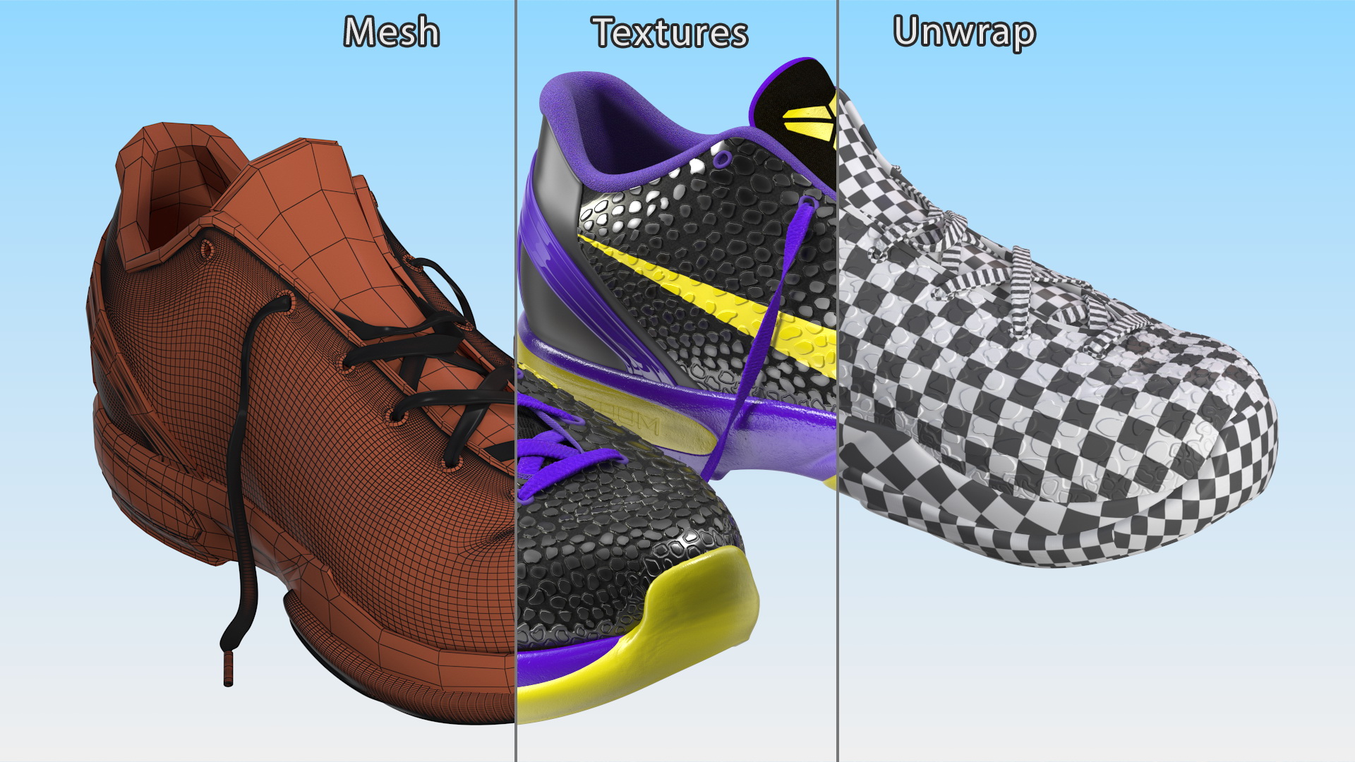 Footwear Nike Zoom Black 3D model