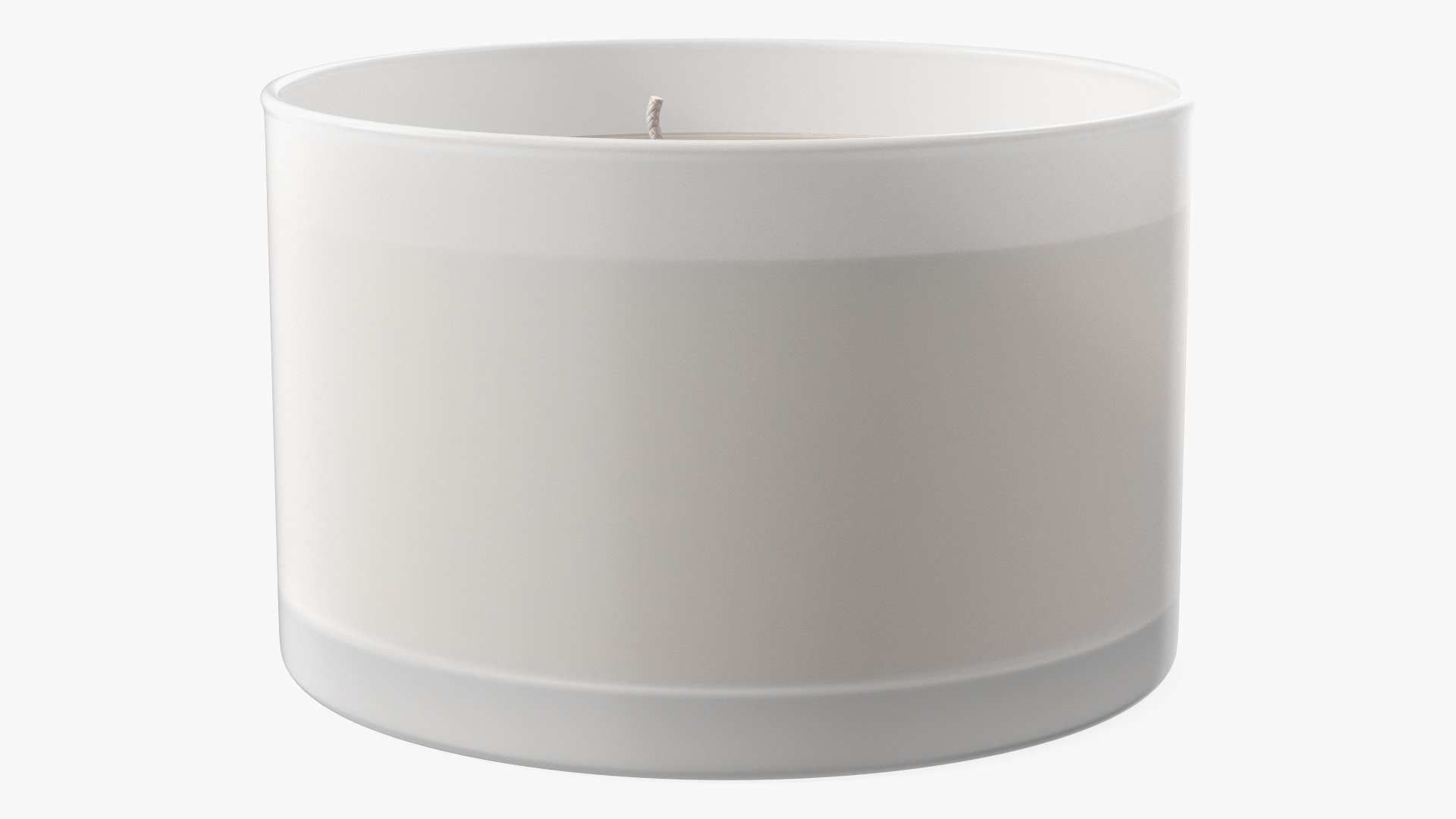 3D Scented Candle Beige with 3 Wicks model