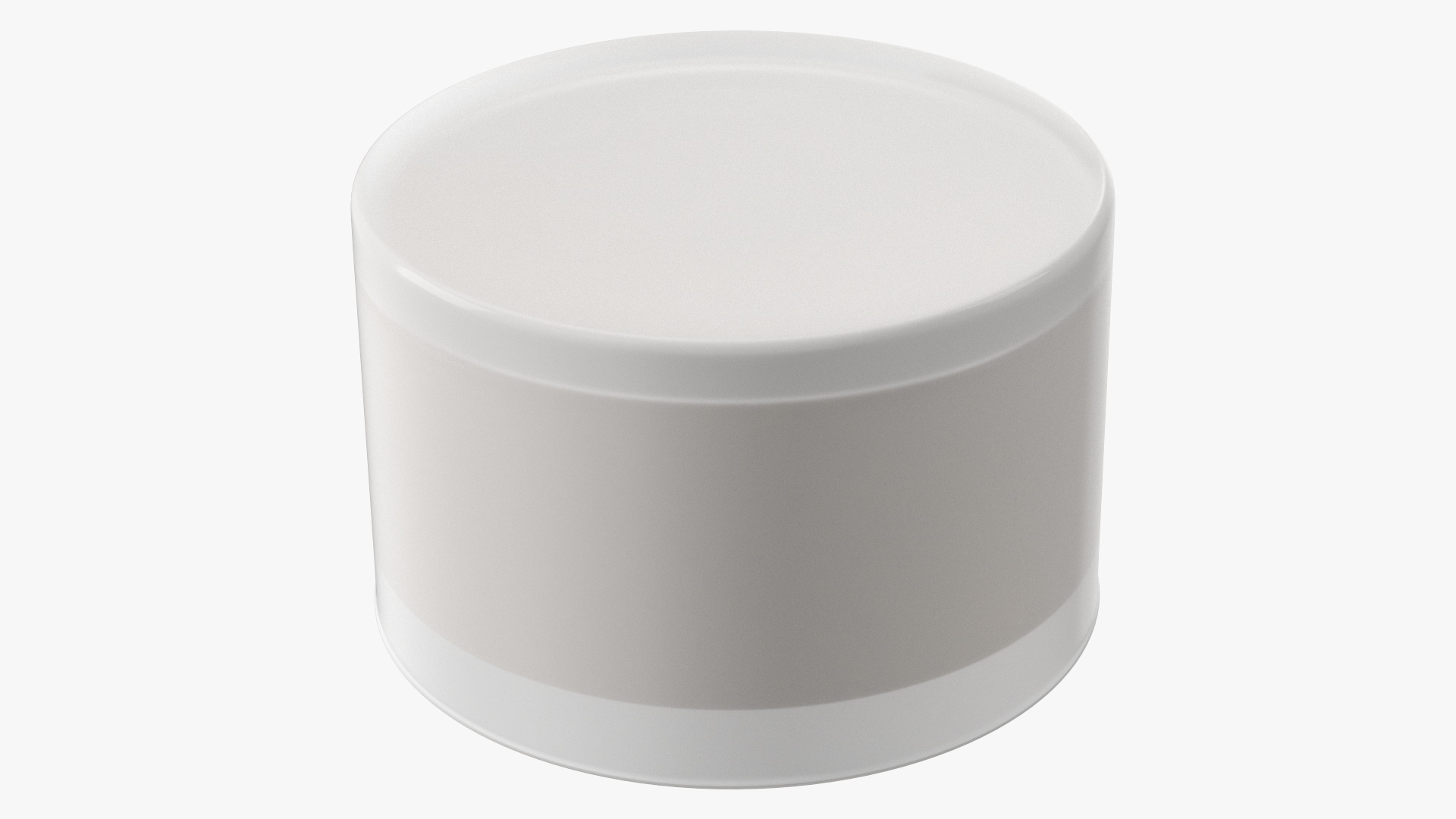 3D Scented Candle Beige with 3 Wicks model
