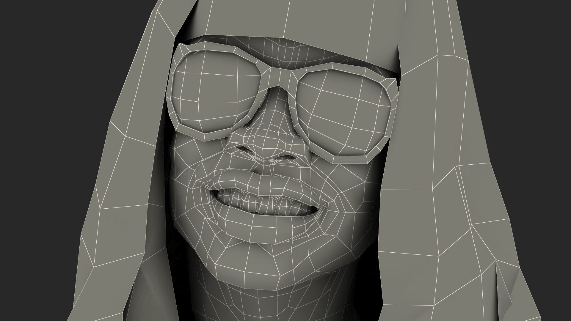 Beach Style Young Light Skin Black Woman Standing Pose 3D model
