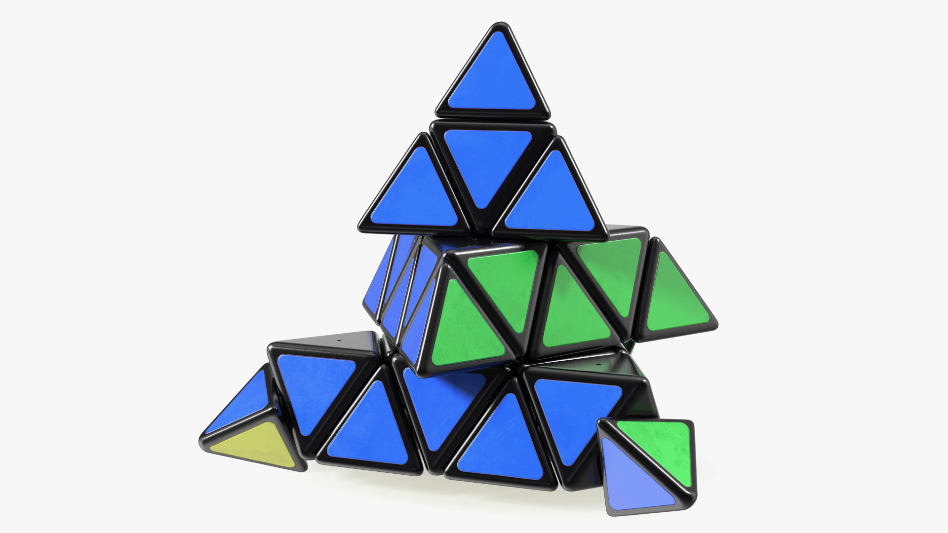 3x3 Pyraminx Cube Magic Twist 3D model