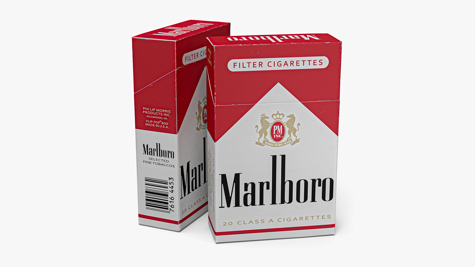 3D Cigarette Pack Marlboro model