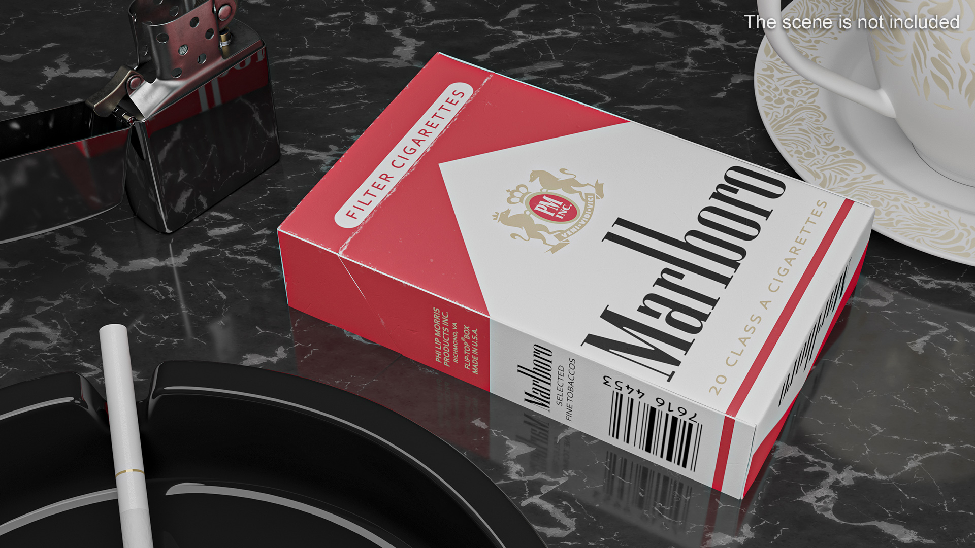 3D Cigarette Pack Marlboro model