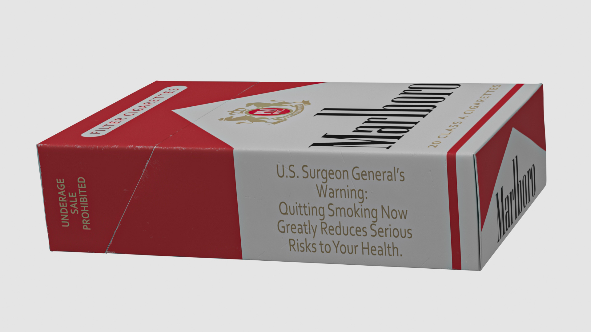 3D Cigarette Pack Marlboro model