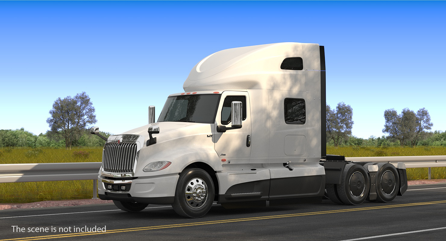 3D International LT625 Truck Simple Interior