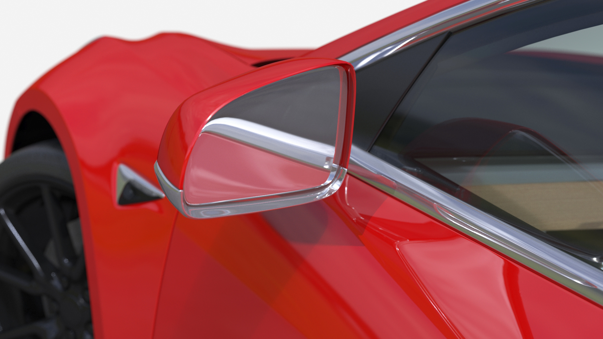 3D Tesla with Thule Car Roofbox on Roof Rack Rigged model