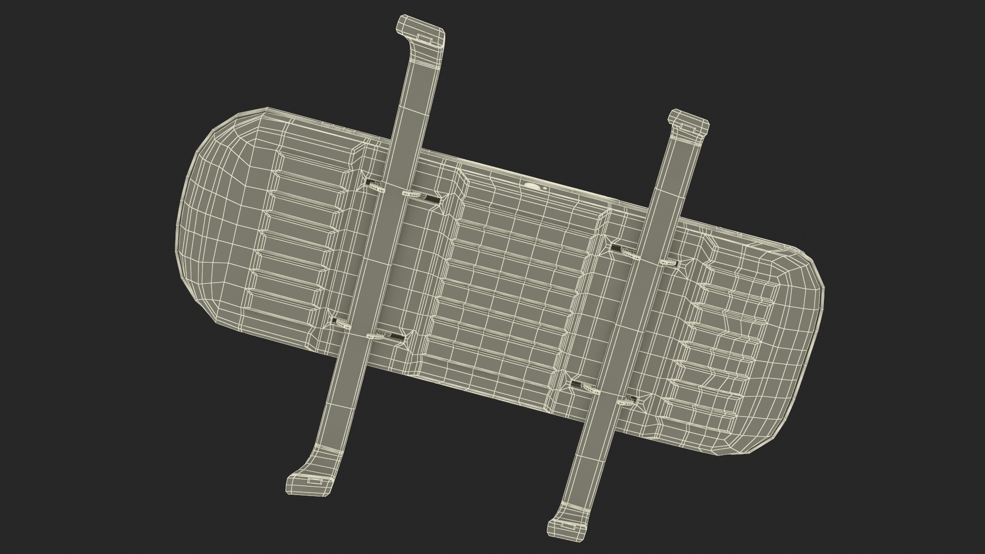 3D Tesla with Thule Car Roofbox on Roof Rack Rigged model