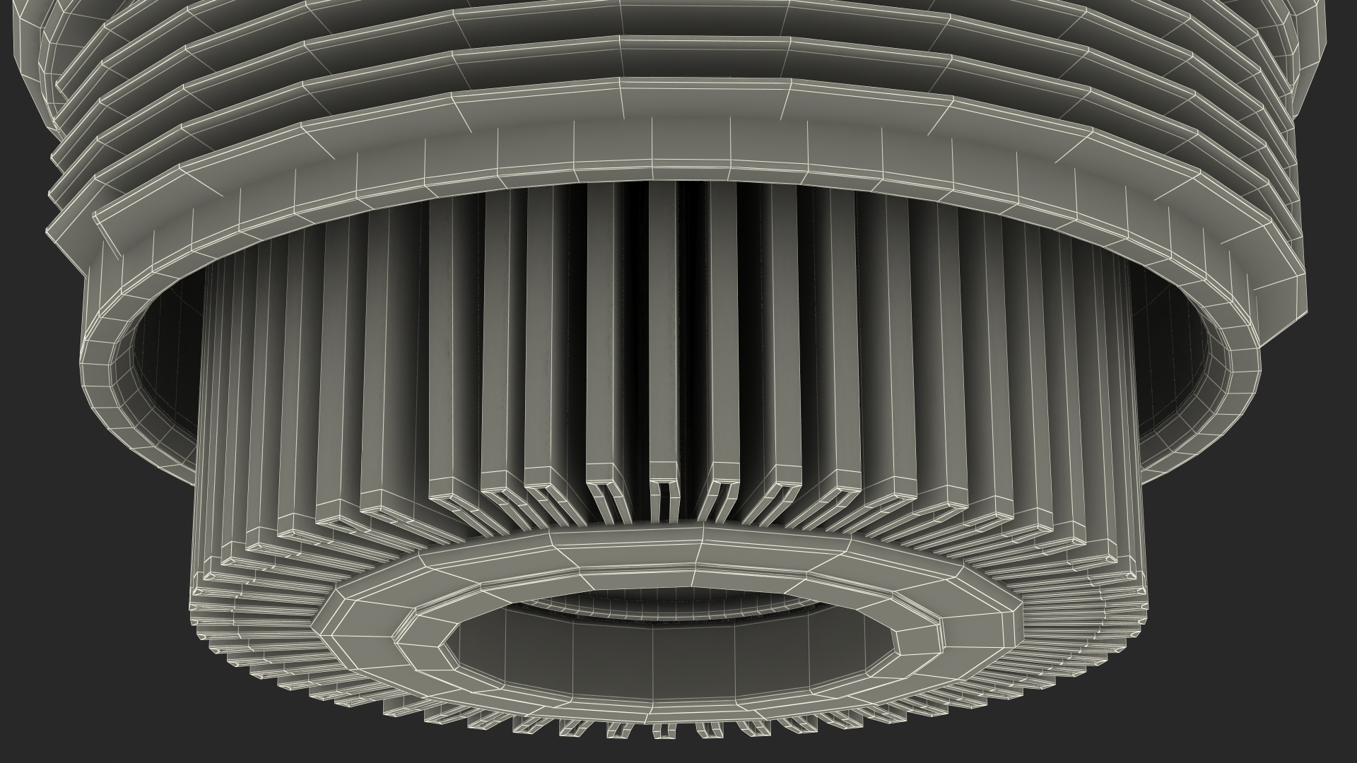 3D Oil Filter Housing with Filtering Element