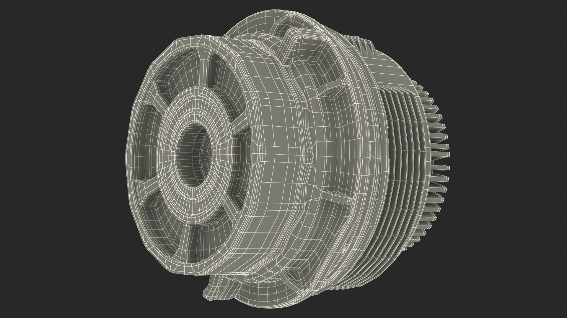 3D Oil Filter Housing with Filtering Element