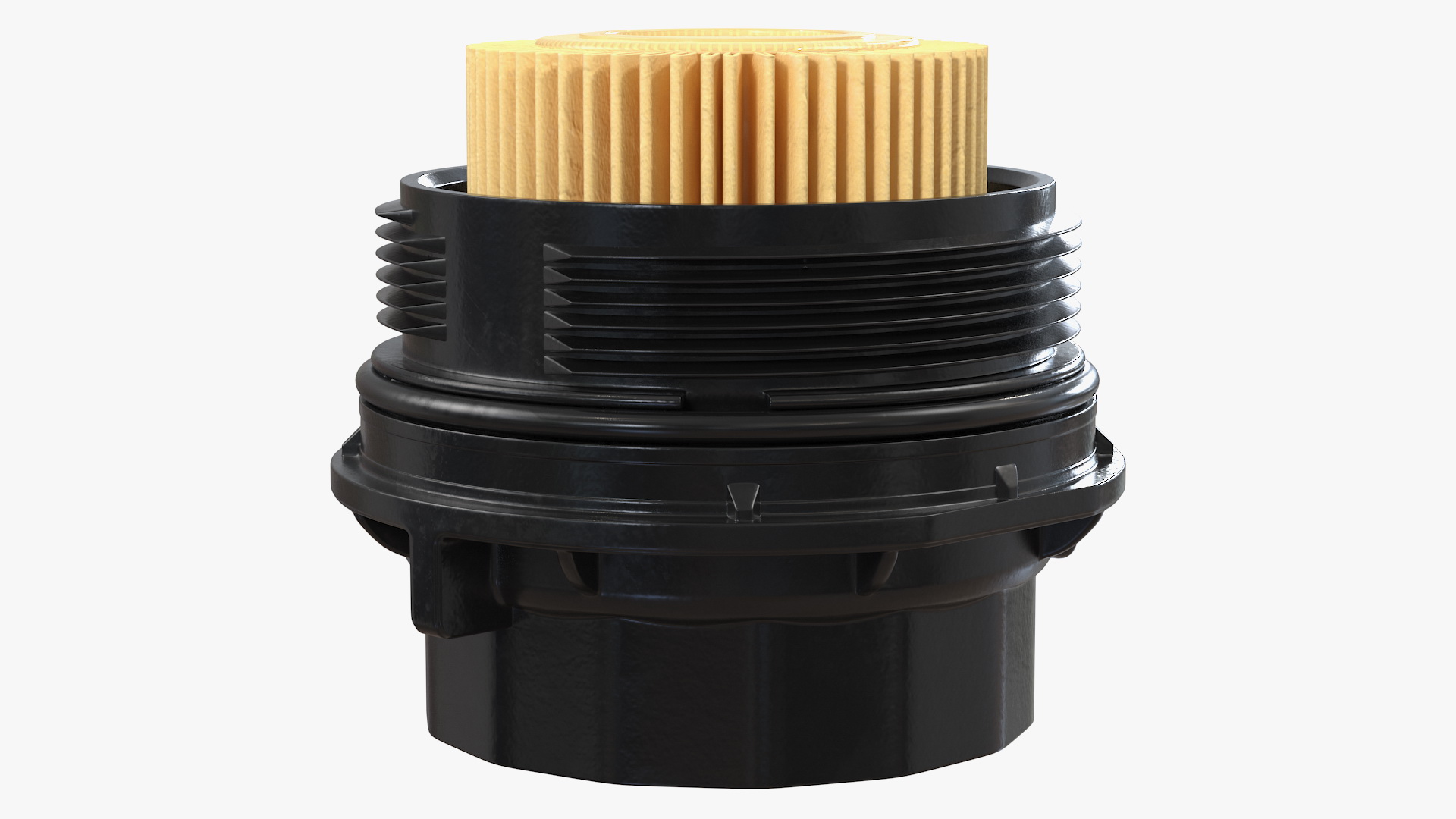 3D Oil Filter Housing with Filtering Element