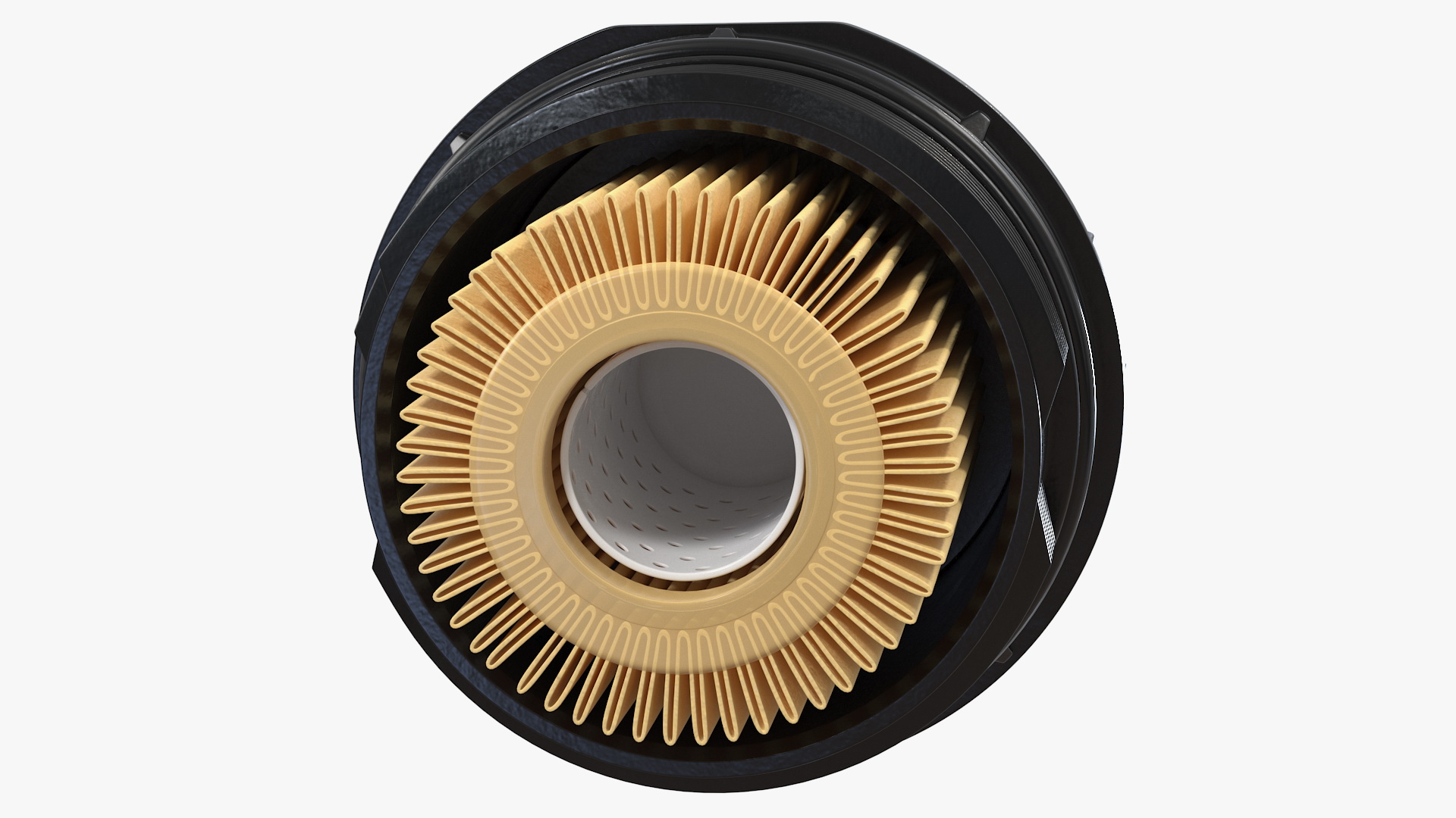 3D Oil Filter Housing with Filtering Element
