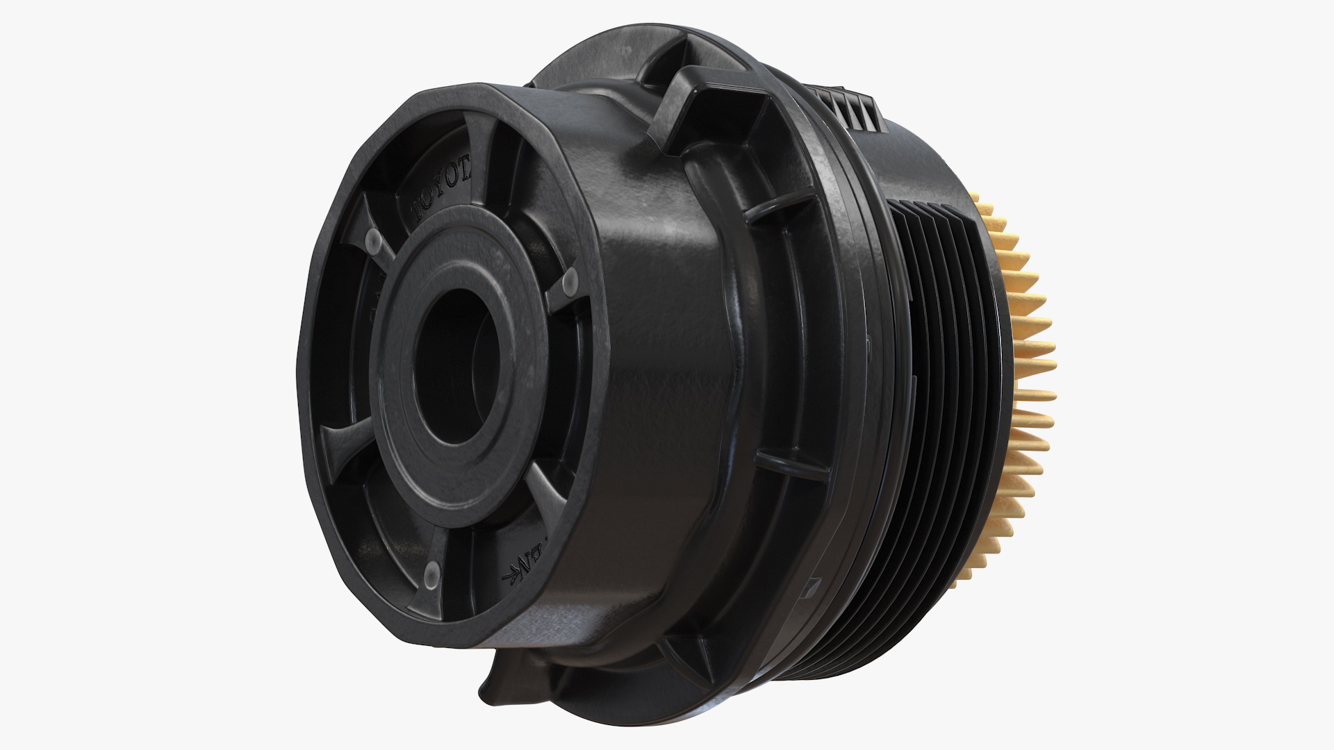 3D Oil Filter Housing with Filtering Element
