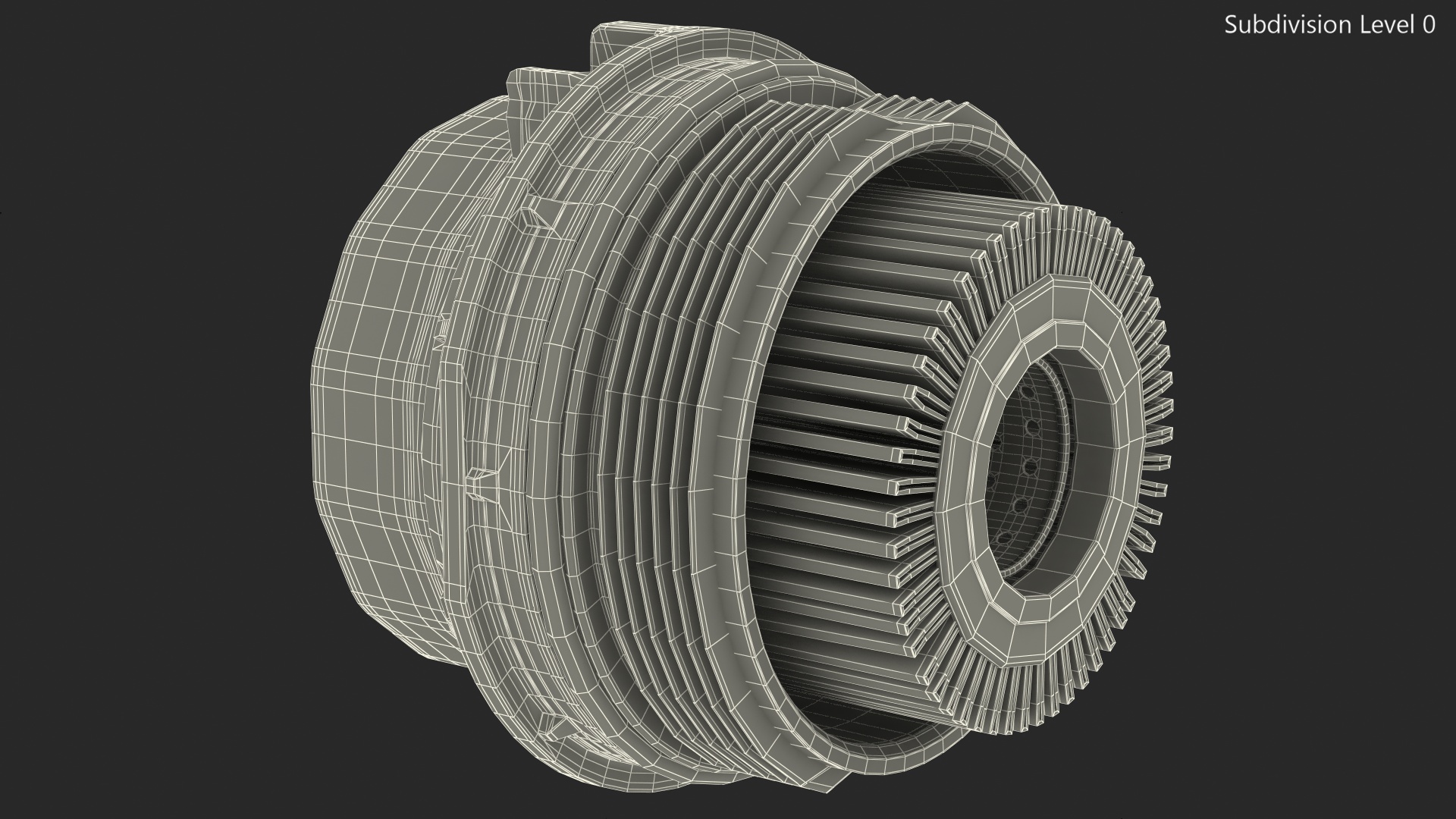 3D Oil Filter Housing with Filtering Element