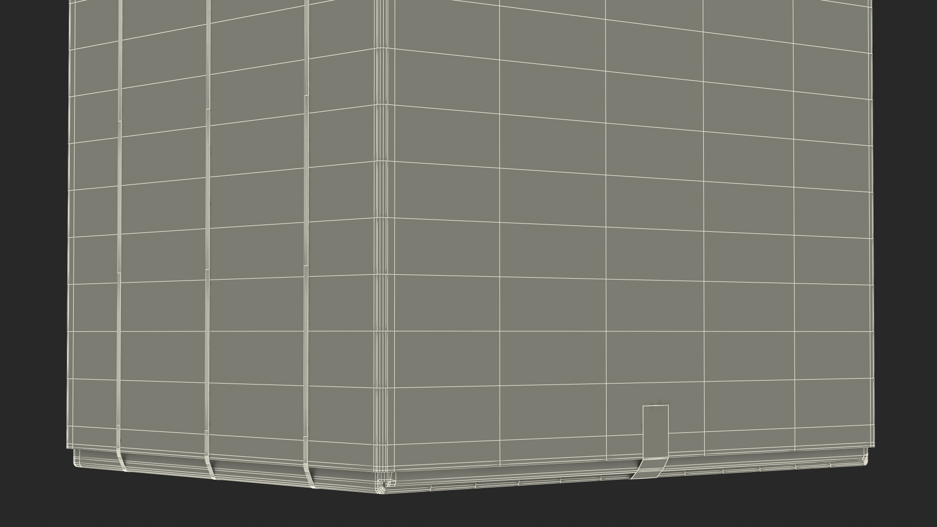 3D model Carton Refrigerator Package Box Old