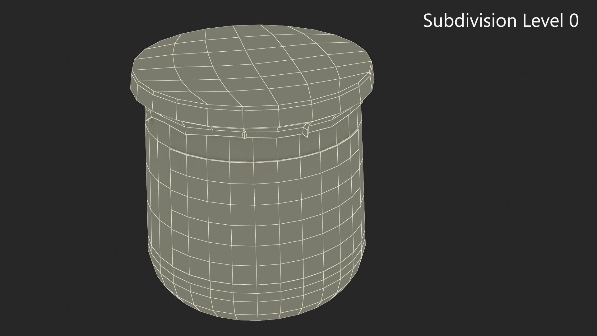 3D French Style Oui Yogurt Container Full model
