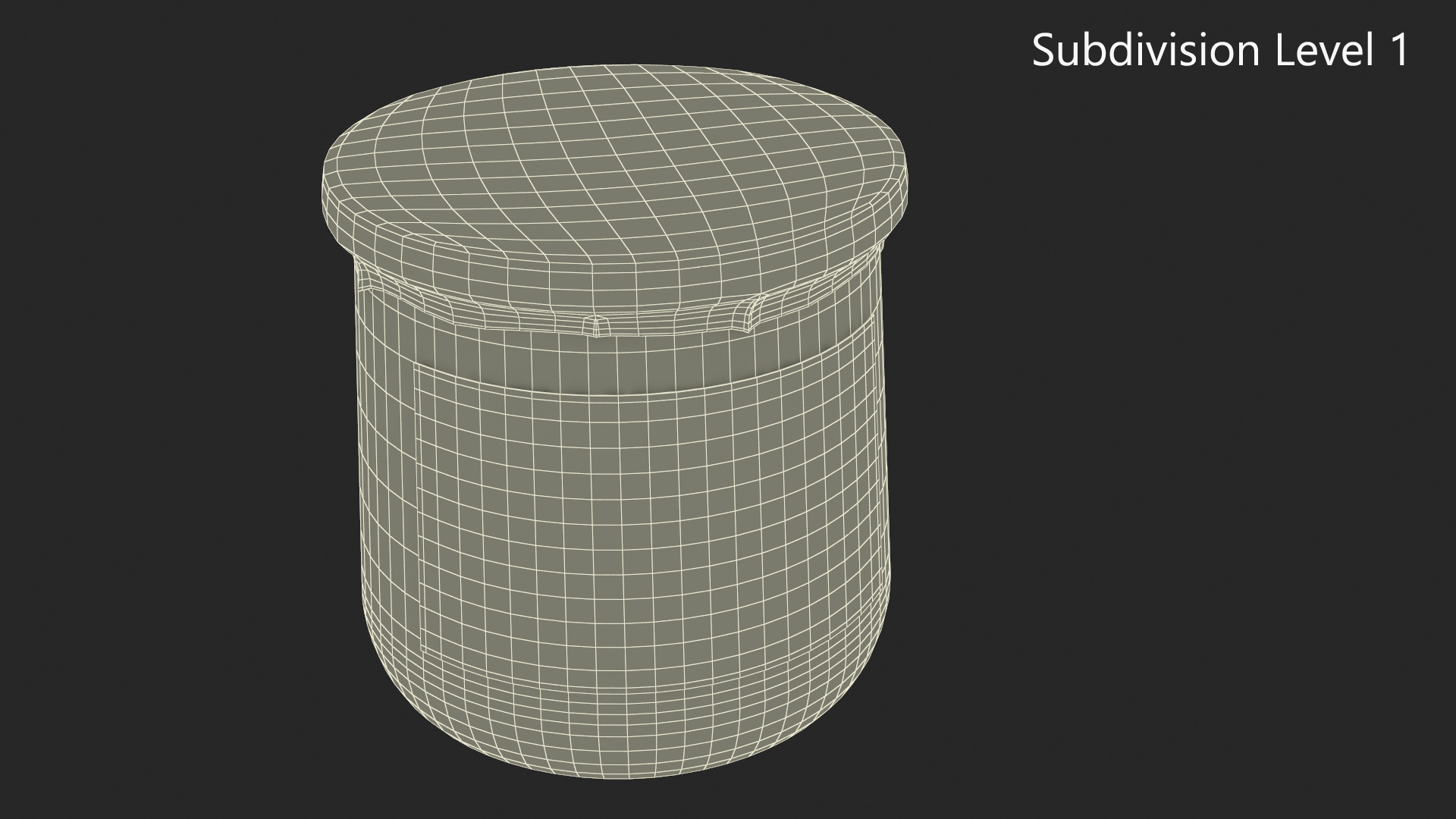 3D French Style Oui Yogurt Container Full model