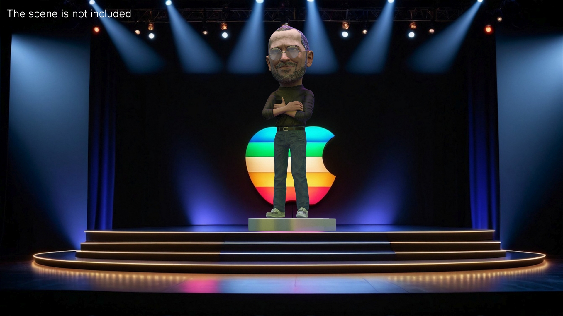 Steve Jobs Doll Standing Pose 3D model