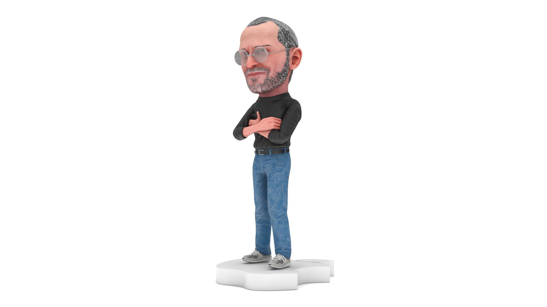 Steve Jobs Doll Standing Pose 3D model
