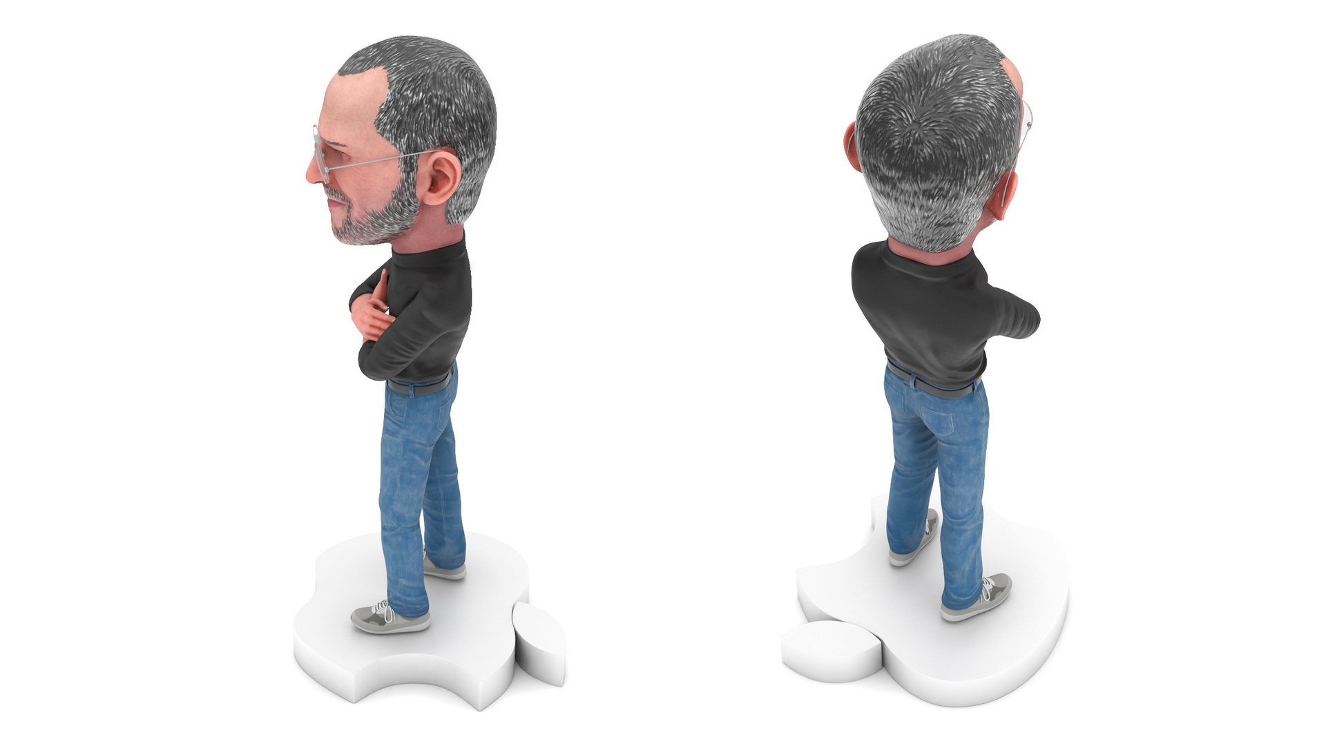 Steve Jobs Doll Standing Pose 3D model
