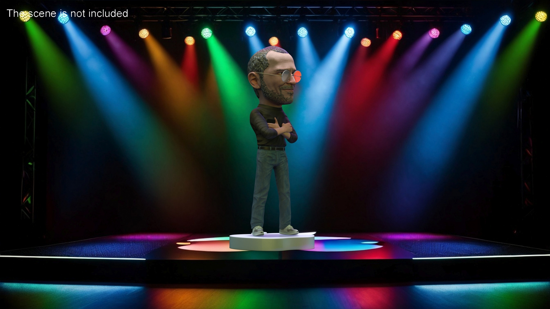 Steve Jobs Doll Standing Pose 3D model
