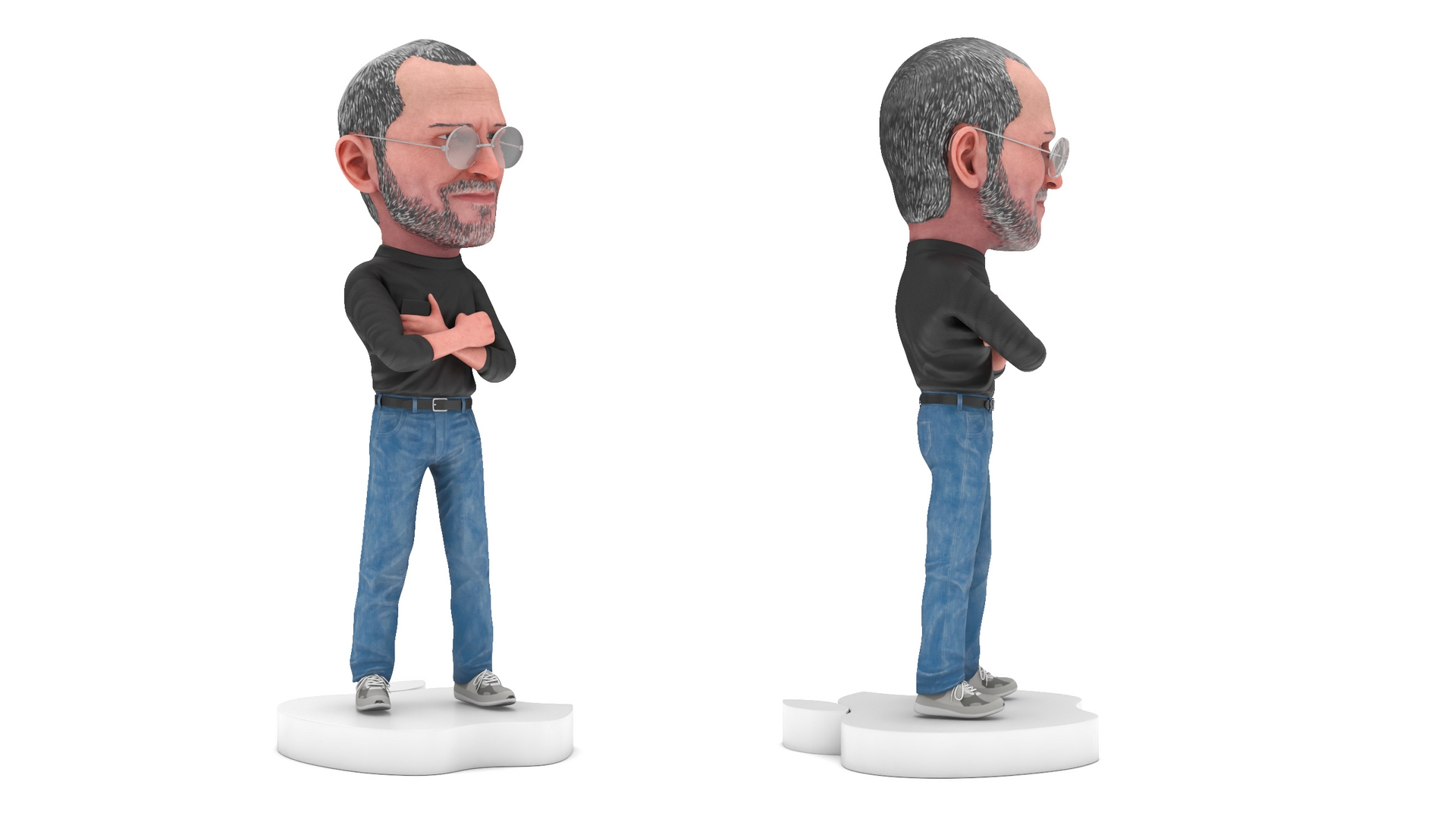 Steve Jobs Doll Standing Pose 3D model