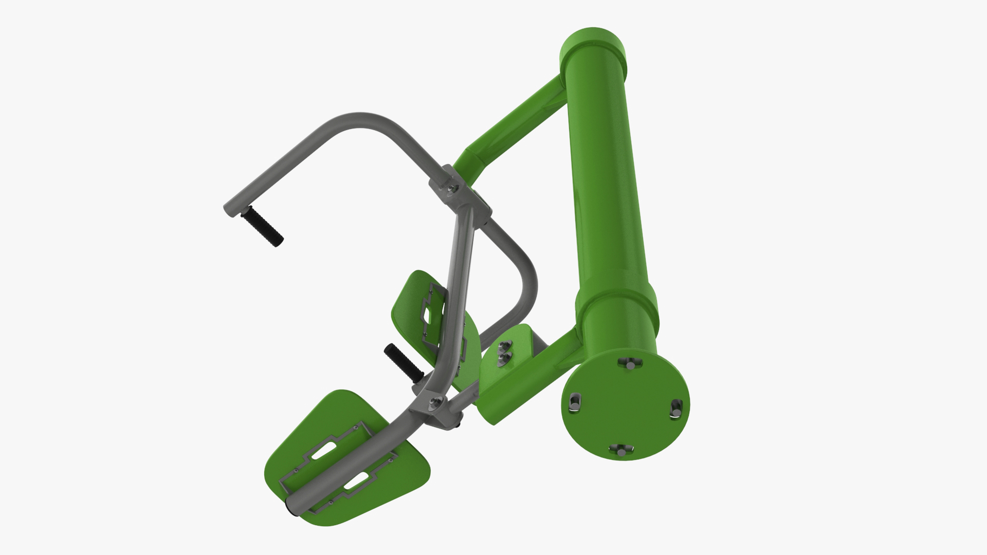 Pull Chair Green Outdoor Trainer 3D