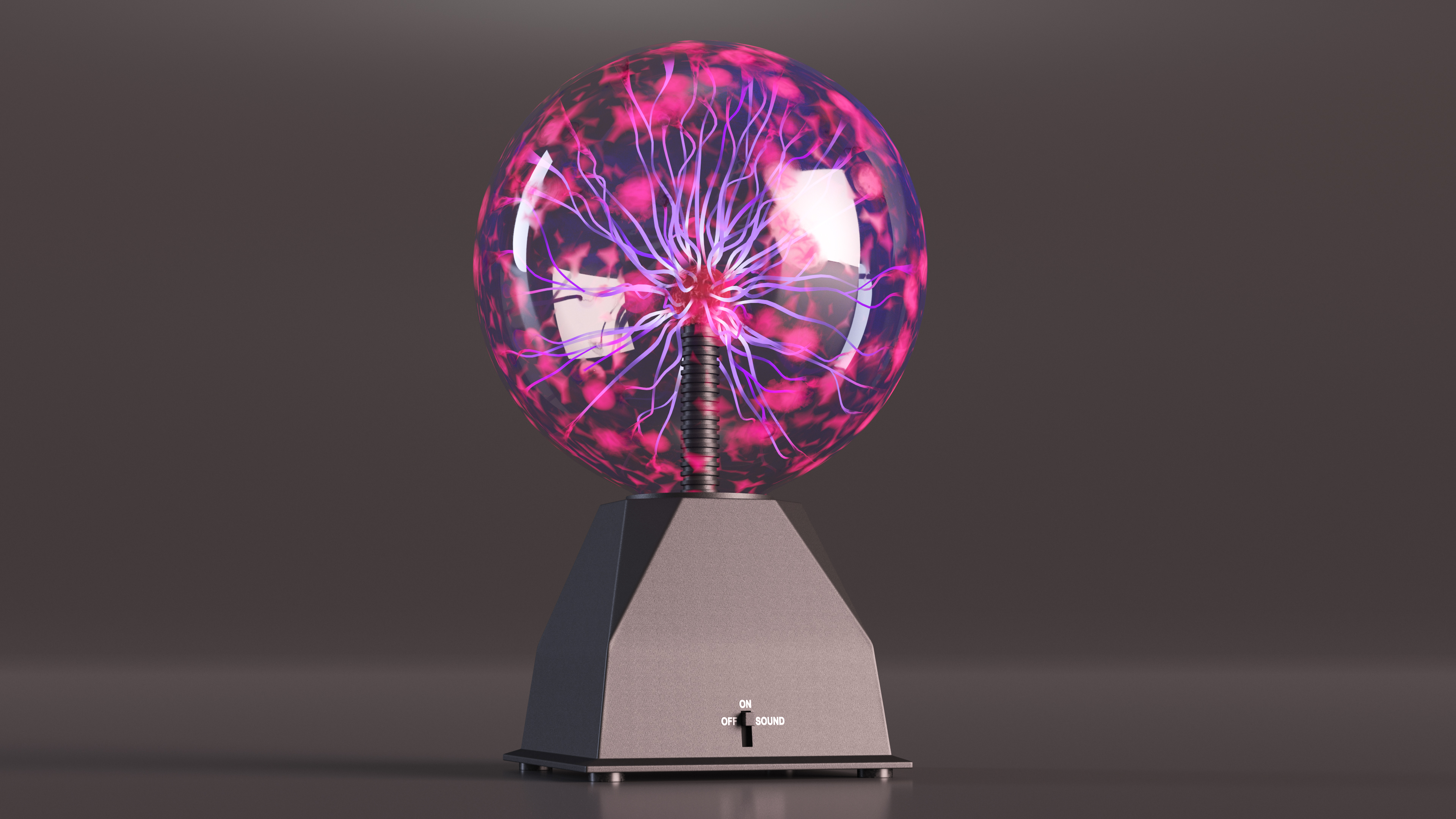 Plasma Ball Table Lamp 3D