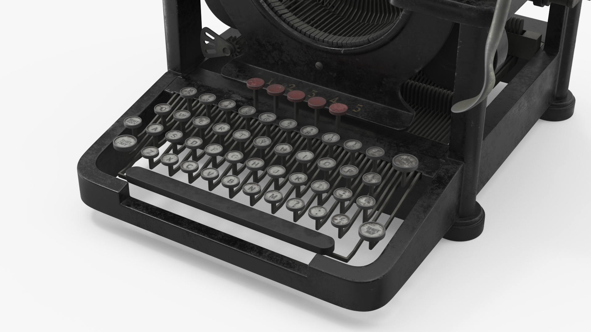 Typewriter Remington 10 1923 Old 3D