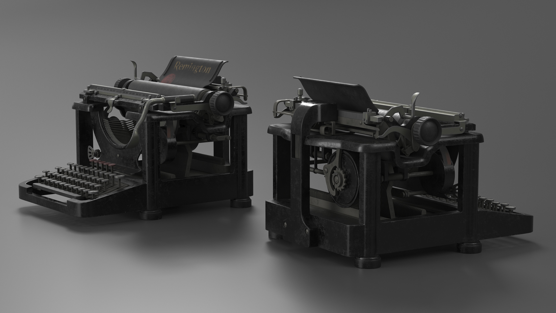 Typewriter Remington 10 1923 Old 3D