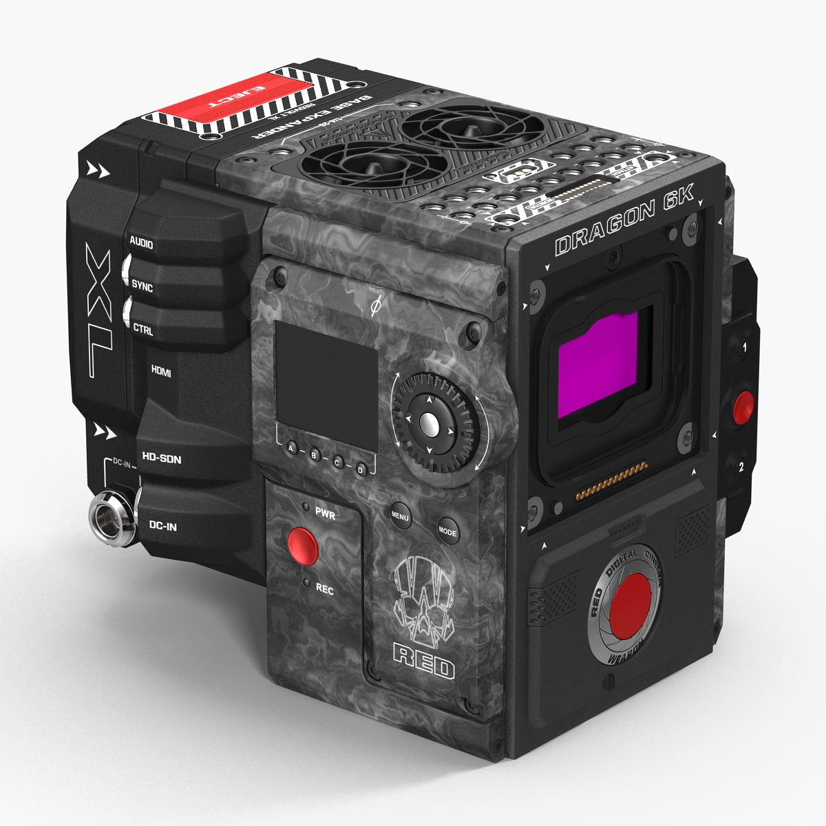Red Weapon Dragon 6k Body 2 3D