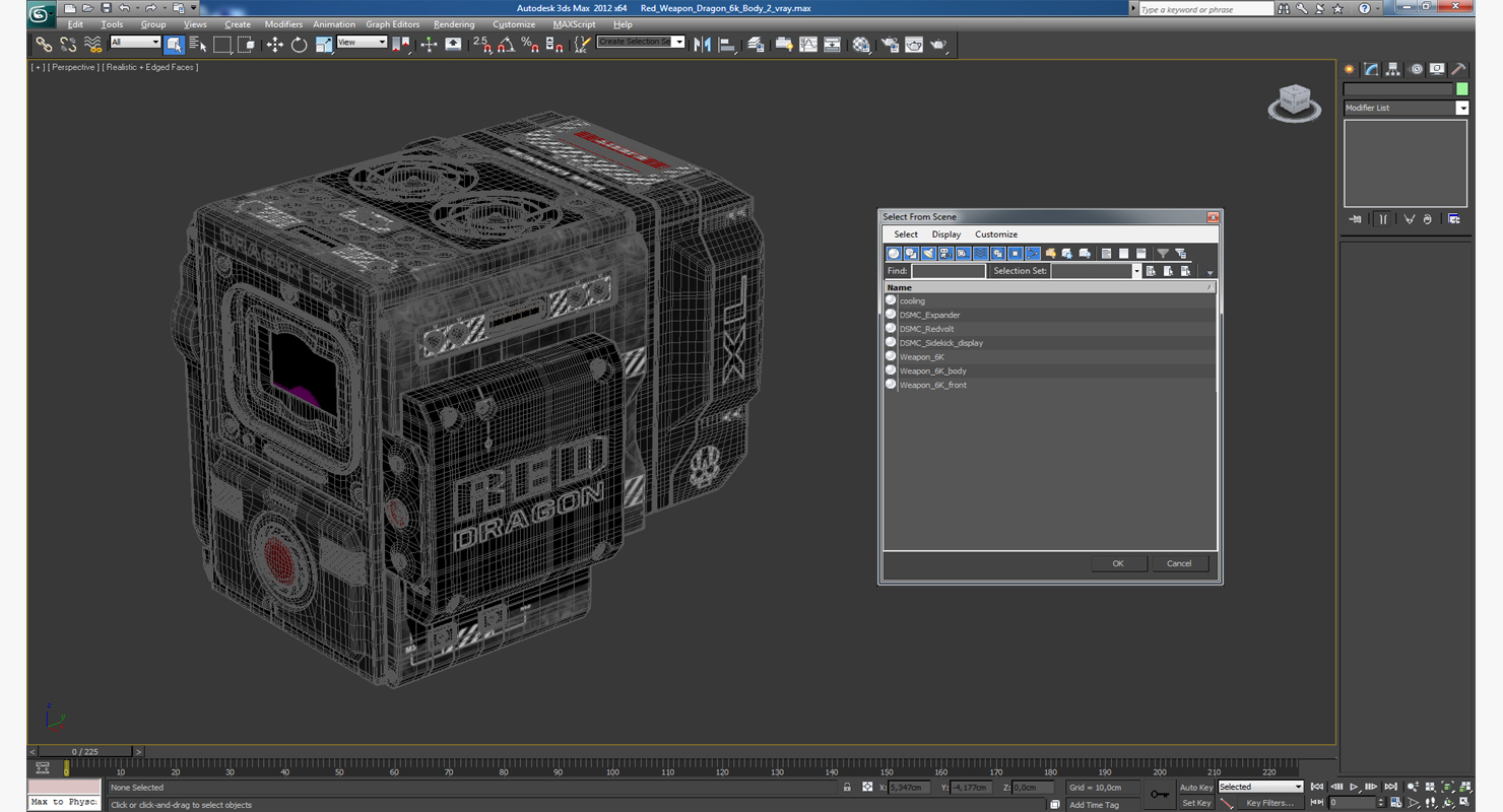 Red Weapon Dragon 6k Body 2 3D