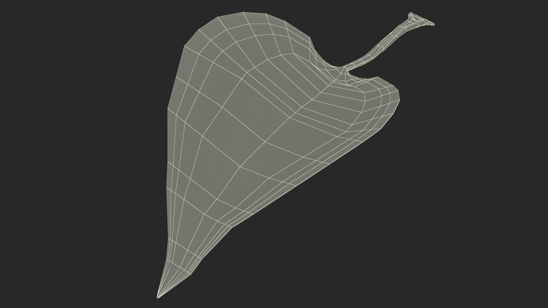 3D model Realistic Green Leaf