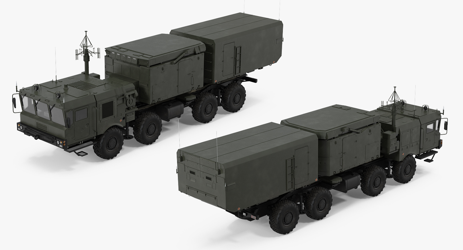 3D model Multi Functional Radar 92n2e for S 400 Rigged