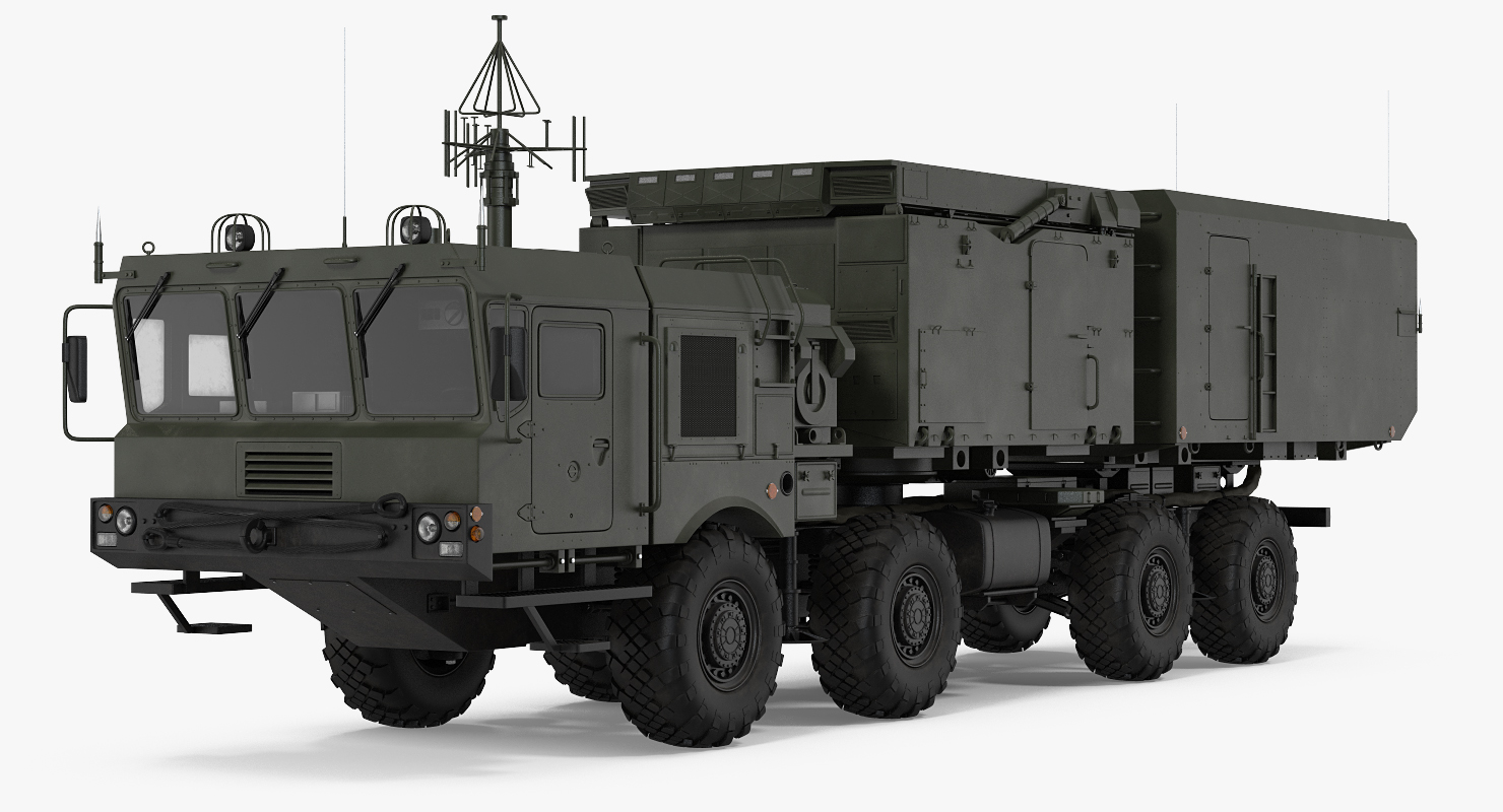 3D model Multi Functional Radar 92n2e for S 400 Rigged