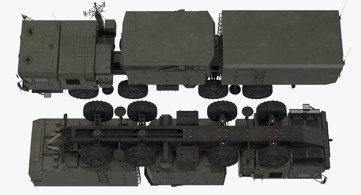 3D model Multi Functional Radar 92n2e for S 400 Rigged