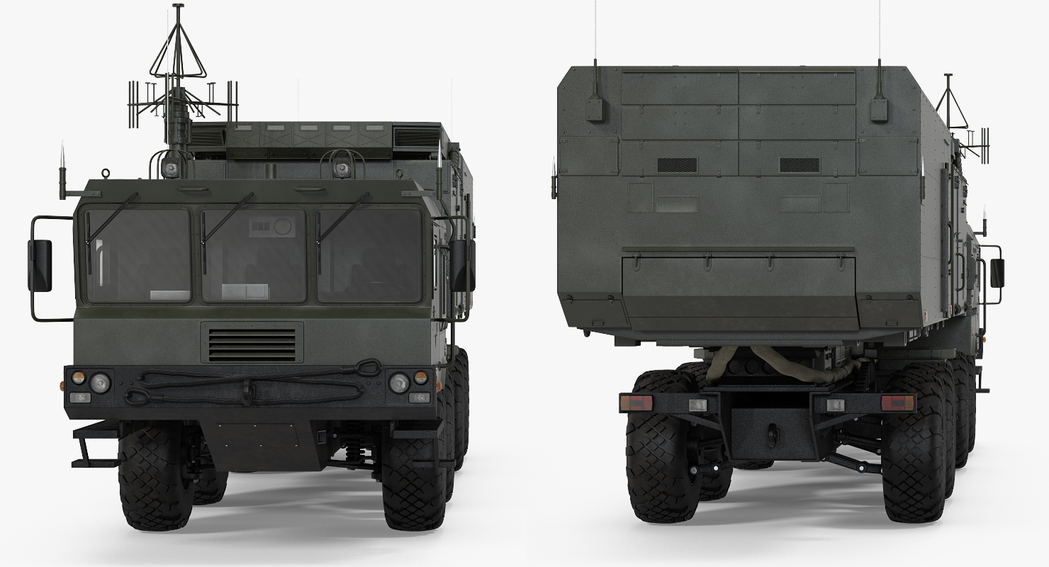 3D model Multi Functional Radar 92n2e for S 400 Rigged