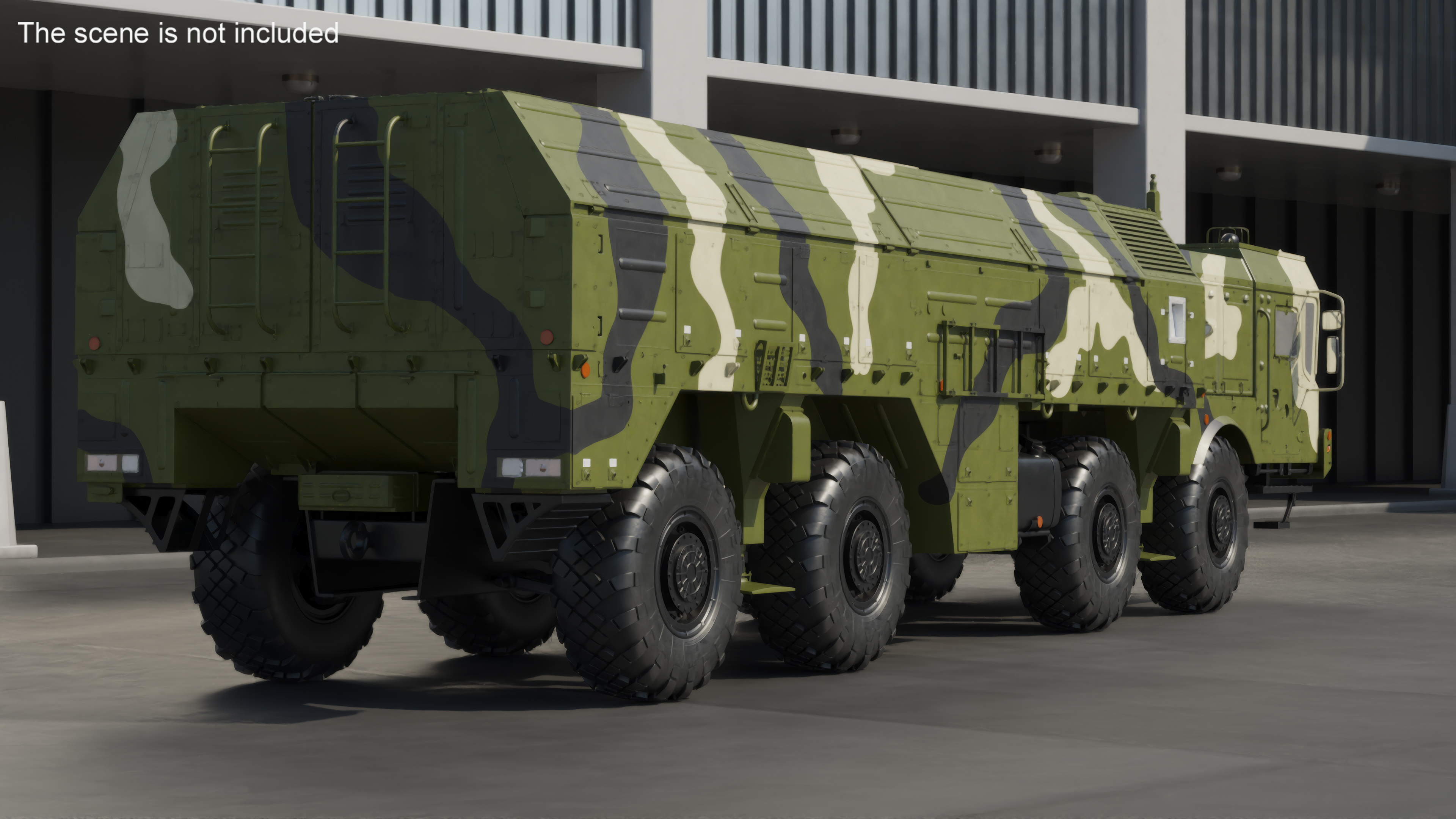 Iskander SS-26 Stone in Camouflage Colored 3D