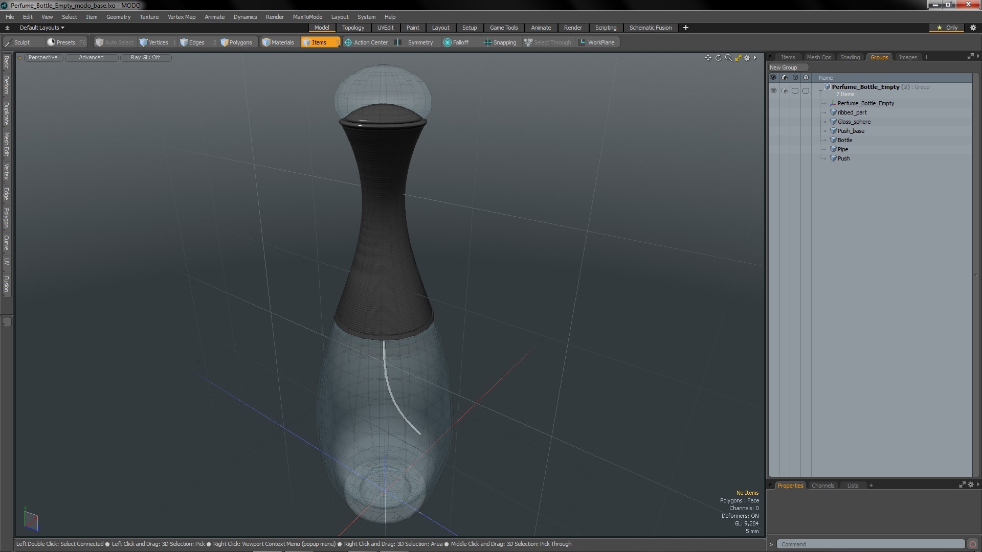 3D model Perfume Bottle Empty