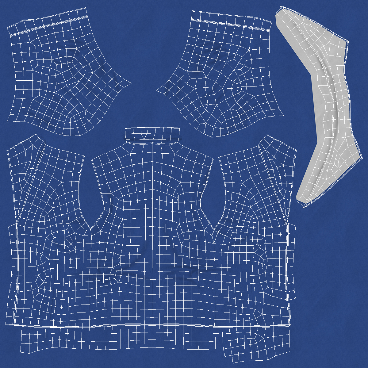 3D Stewardess Uniform model