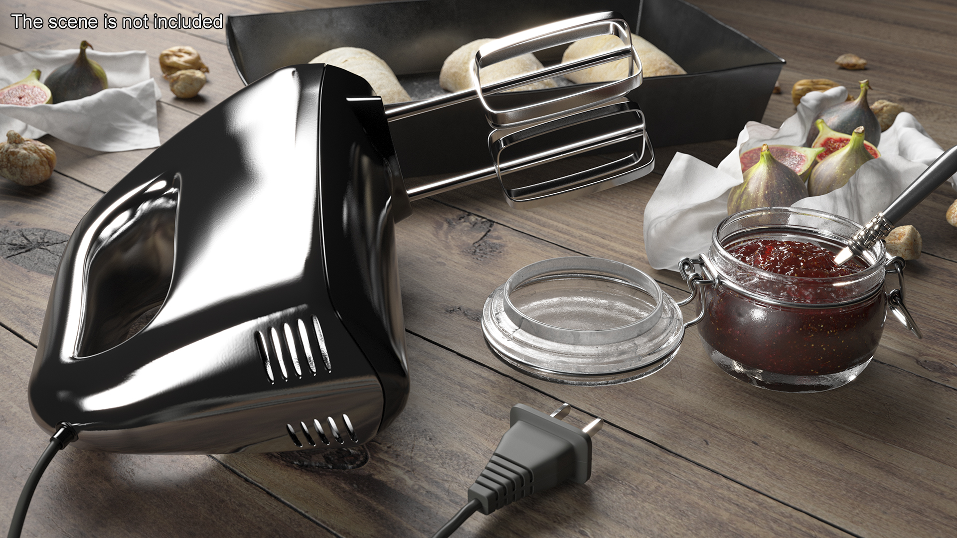 Hand Mixer Chrome 3D