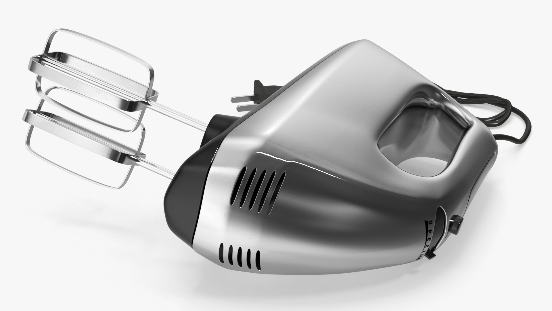 Hand Mixer Chrome 3D