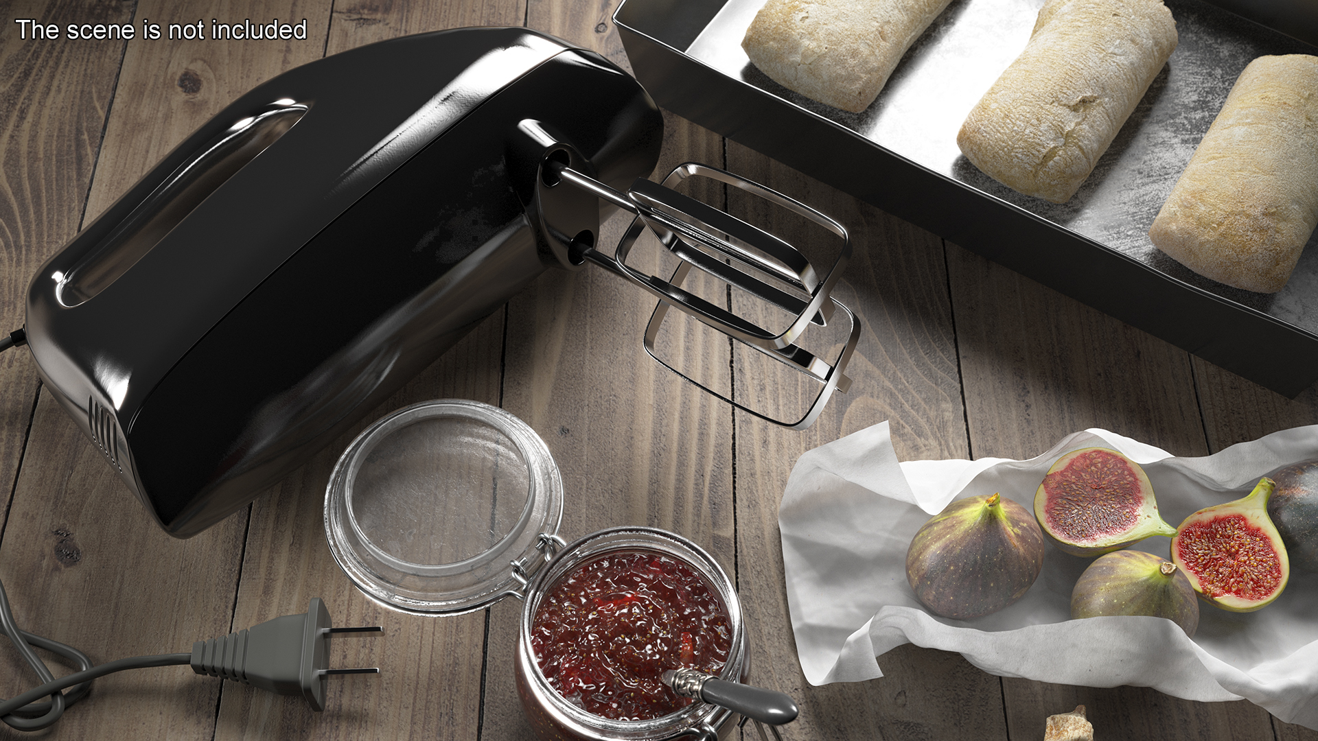 Hand Mixer Chrome 3D